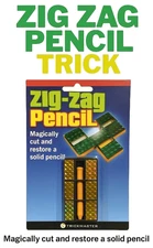 ZIG ZAG SLICED PENCIL Box Magic Trick Easy Beginner Cut And Restored Pocket Toy