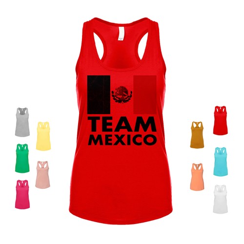 Team Mexico pride flag patriotism heritage national culture unity Women's Tank
