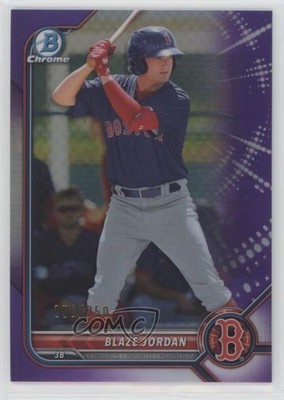 2022 Bowman Chrome Prospects Purple Refractor /250 Blaze Jordan #BCP-58 uk2
