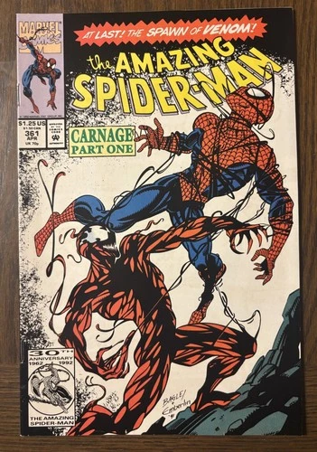 Amazing Spider-Man #361 Marvel 1st Appearance of Carnage VF/ NM PICS First Print