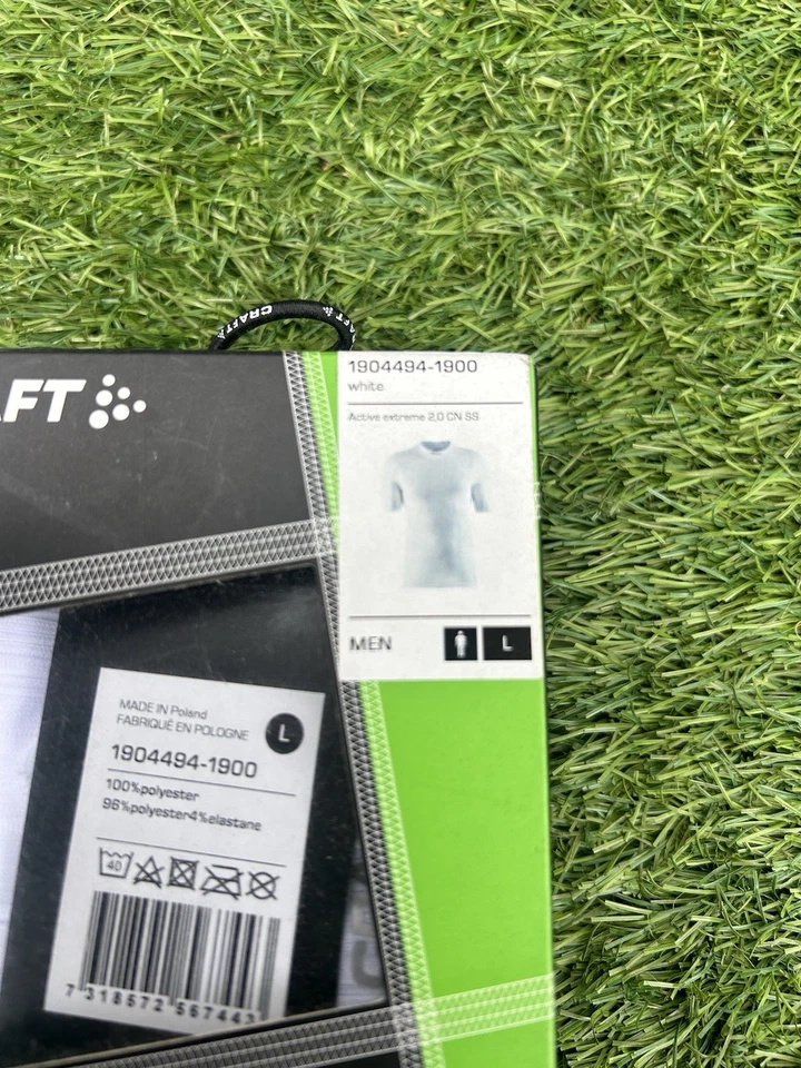 CRAFT ACTIVE EXTREME 2.0 CN SS MEN WHITE Mens Size Large Base Layer - Image 2 of 4