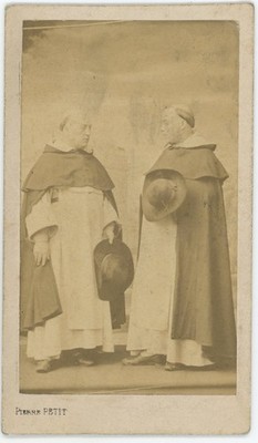 CDV um 1865. Religiös auf der Rückseite benannt. Doppelausstellung von Pierre Petit.