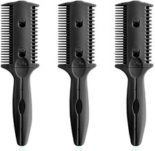 Soft N Style 3 Pack Double Sided Comb and Tri...