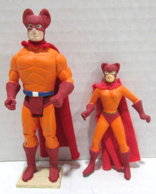 Cat-Man and Kitten Custom Figures From Crash Comics Adventures #4 (1940)/Catman