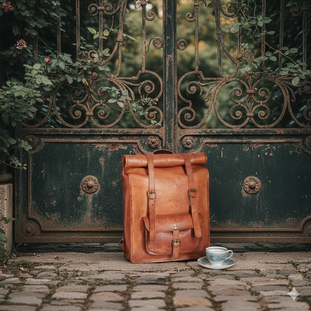 Targate Leather Laptop Rucksack Vintage Genuine Travel Brown Men's New