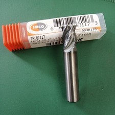 67117 IMCO 3/8" 4FL Carbide End Mill .015R SS POW-R-FEED 3/8 3/8 1/2 2 ALCRNX