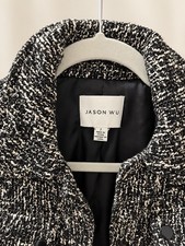 Jason Wu Black  White Tweed Cropped Jacket Size 2