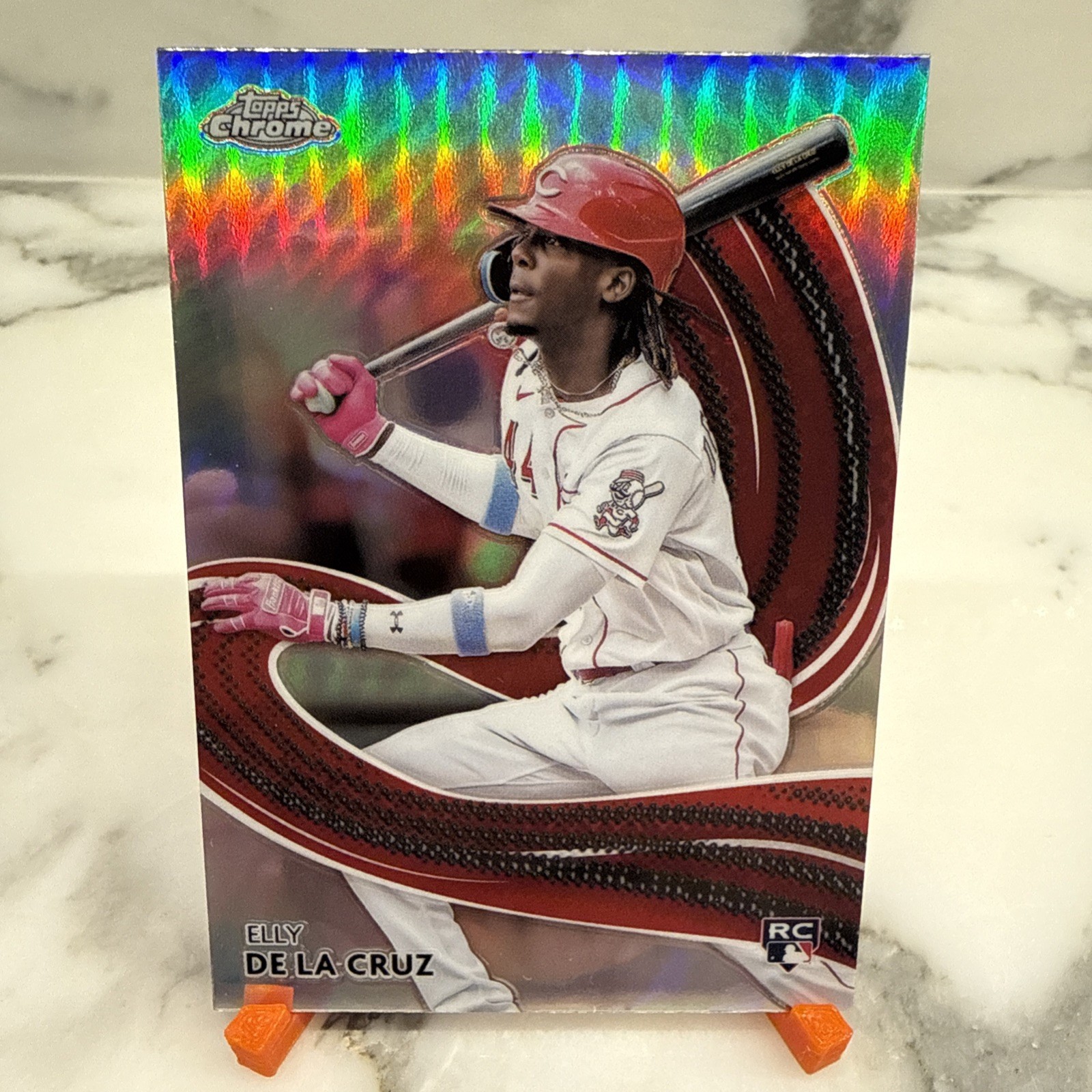 2024 Topps Chrome - Strokes, Elly De La Cruz #S-22 (Rookie Card)