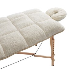 Reversible Quilted Fleece Salon Spa Massage Table Pad  Face Cradle Bed Covers