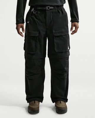 Nike ACG Smith Summit Zip Cargo Convertible Pants Shorts Black HV0591-010 Sz XL