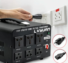 5000W PRO Voltage Transformer Converter Step Up/Down AC 110V/120V to 220V/240