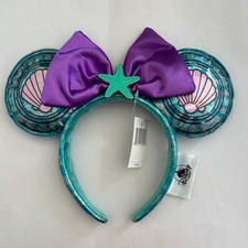 Loungefly Disney Princess Stained Glass Little Mermaid Ear Headband LE1000 2026