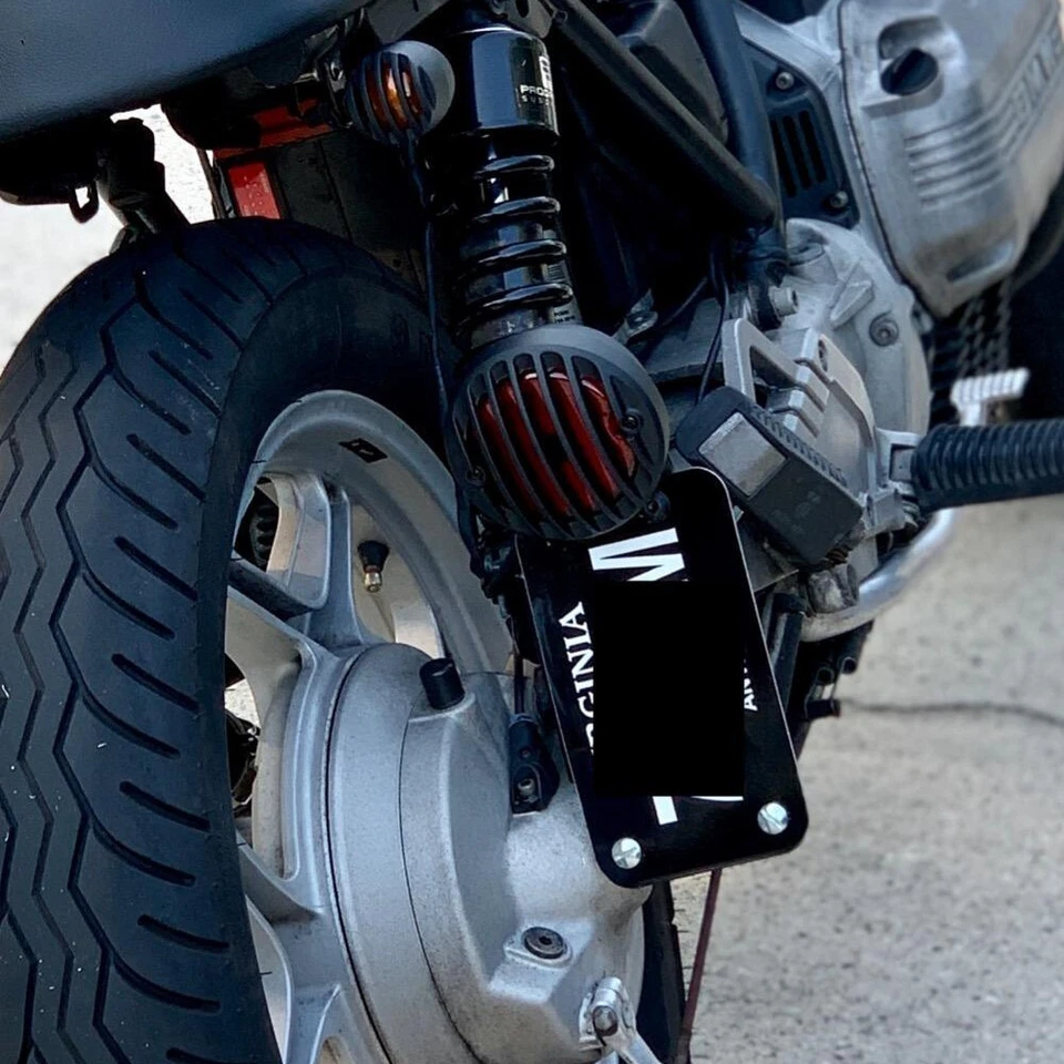 "Soporte de matrícula de luz de freno trasera LED para motocicleta de 1"" para Harley Honda Bobber" Foto 4 de 4