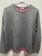 6397 Crew Gray Cotton Long Sleeve Rolled Sweatshirt Women’s Medium, Japan Made