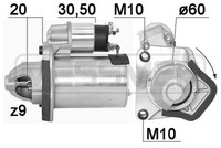Messmer Starter 1 KW Passend FüR Nissan Micra IV 1.2 Note 220895A