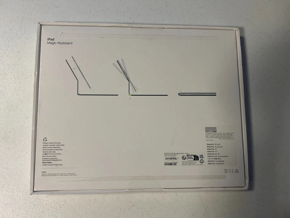 GENUINE APPLE IPAD PRO 13” M4 2024 MAGIC KEYBOARD CASE BLACK ORIGINAL MWR53B/A - Image 2 of 4
