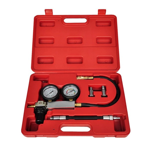 Druckverlust Tester Set DruckprüFer Werkzeug Zylinderdruck Motor PrüFer Vidaxl-image