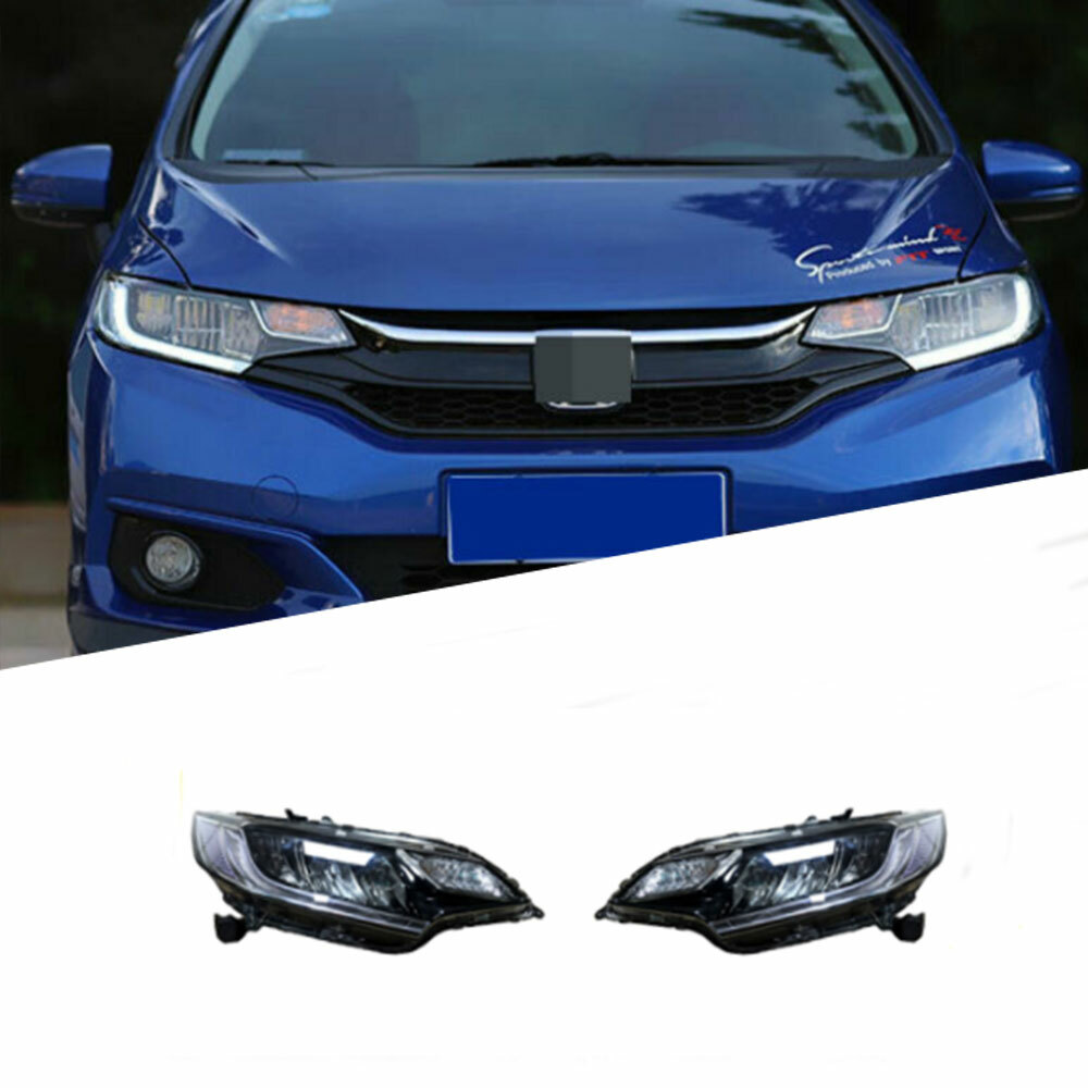 For Honda Fit 2013-2018 Headlight LED DRL Sequential Signal LED