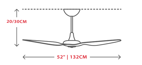 【1 Year Warranty】52'' 56'' 60'' Designer Ceiling Fan DC Motor w/ Remote Control - Picture 16 of 34