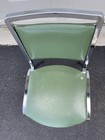 STEELCASE CLASSIC INDUSTRIAL VINTAGE 1960'S PLUSH TANKER GREEN DESK/OFFICE CHAIR — photo 4