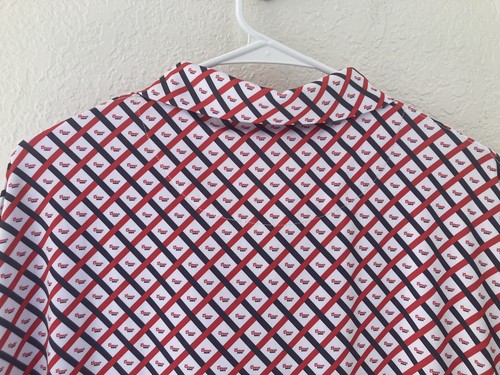 Polo de golf Bogey Bros XXL curvas logotipo derecho con sombrero rendimiento golf cierre a presión - Imagen 8 de 14