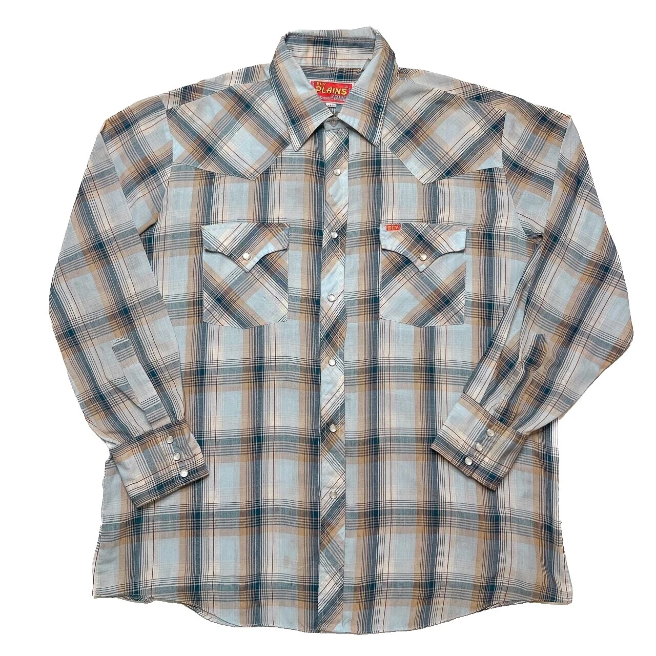 Ely Plains Polyester Casual Button-Down Shirts for Men