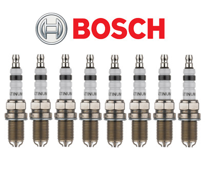 OEM Spark Plug Platinum+ Set 8pcs Bosch for BMW V8 5 6 7 8 X5