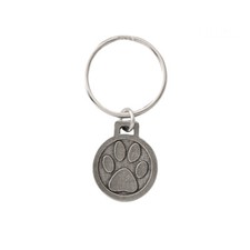 Creative Pewter Designs Dog Paw Pewter KeyChain, Key Fob, A1050KC