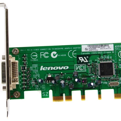 IBM Lenovo ThinkCentre DVI-I PCI-e Video Adapter Card 39J9334 - Image 2 of 4