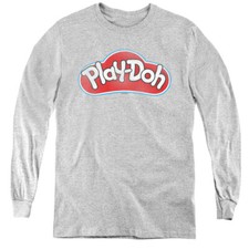 Play Doh Kids Long Sleeve Shirt Logo Athletic Heather Tee