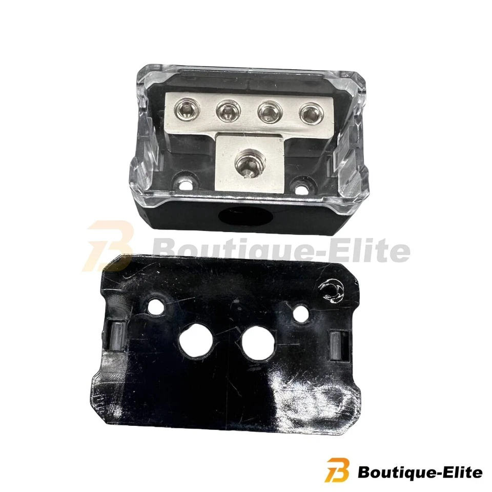 2XSet Power Ground Amp Distribution Block 0/2/4 Gauge Input 4/8/10 Gauge Output - Image 3 of 4