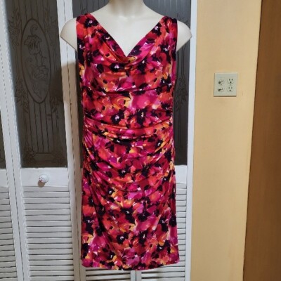 Lauren Ralph Lauren Ladies Lovely Multicolor Sleeveless Ruched