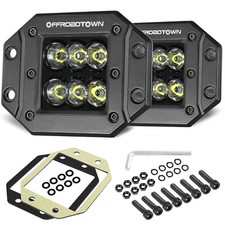 Offroadtown-2pcs 5 120w Cree Flush Mount Led Work Light Pod For Toyota 4runner Offroadtown-2pcs 5 120w Cree Flush Mount Led Work Light Pod For Toyota 4runner