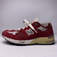 Vtg New Balance 991 Womens Size 7.5 AA Red Running Shoes USA MADE NO SOLES