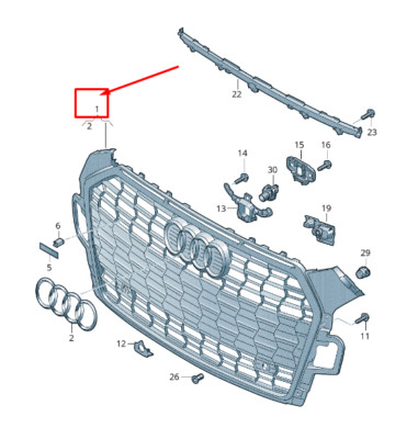 AUDI A5 SPORTBACK F5 RADIATOR GRILLE 8W6853651BGRN4 8W6853651BG RN4 NO DUTIES