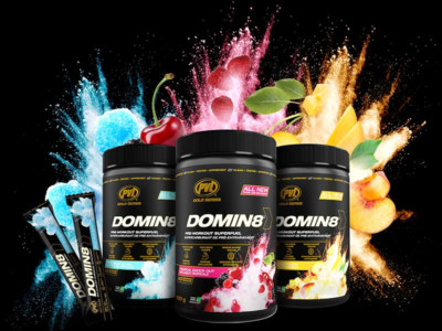 PVL PURE VITA LABS DOMIN8 PRE-WORKOUT SUPERFUEL Energy Pump Focus 20 Servings