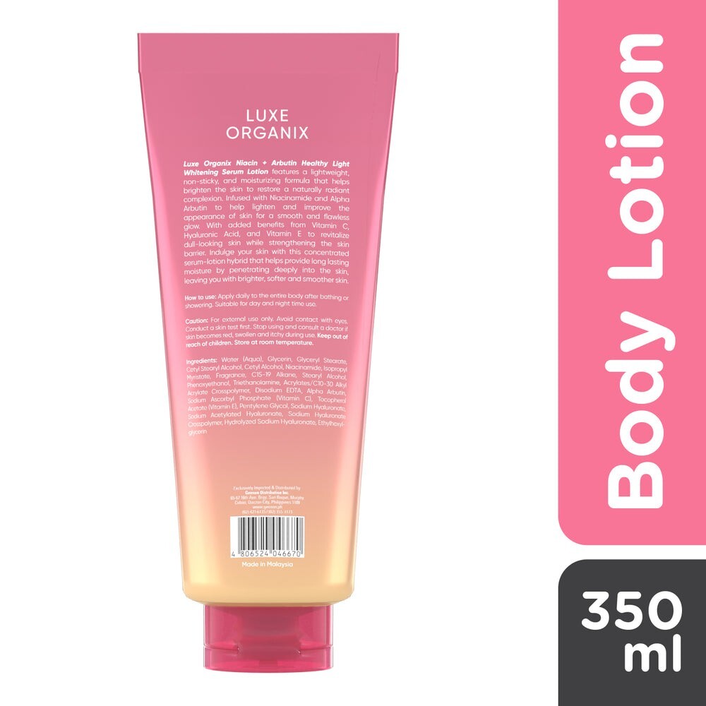 Luxe Organix Niacinamide + Arbutin Healthy Light Whitening Luxe Organix Niacinamide + Arbutin Healthy Light Whitening