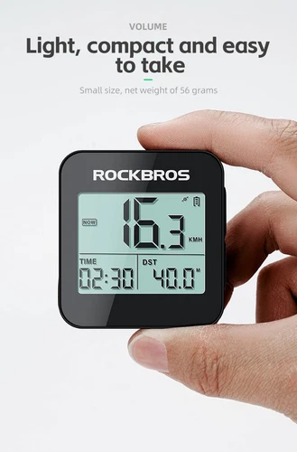 RockBros Fahrradcomputer Drahtlos Tachometer GPS, IPX6 Fahrrad Kilometerzähler - Bild 15 von 18
