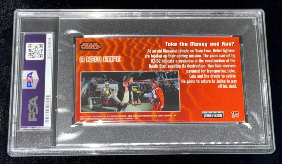 Bill Hootkins "Red 6 Pilot" 1997 Topps STAR WARS Signed Auto Rookie Card PSA RC - Image 4 of 4