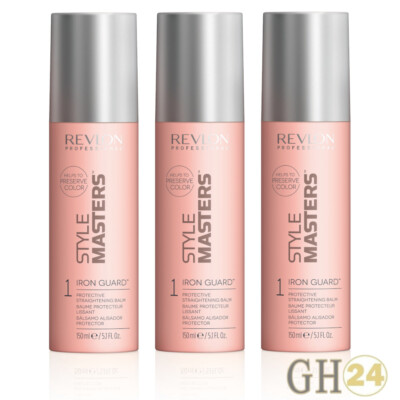 3x Revlon Professional Style Masters Smooth Iron Guard Glättungsbalsam 150ml