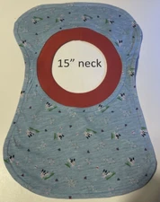 Bib 15" Neck Pull Over Head T-Shirt Special Needs Drool polyester cotton blend