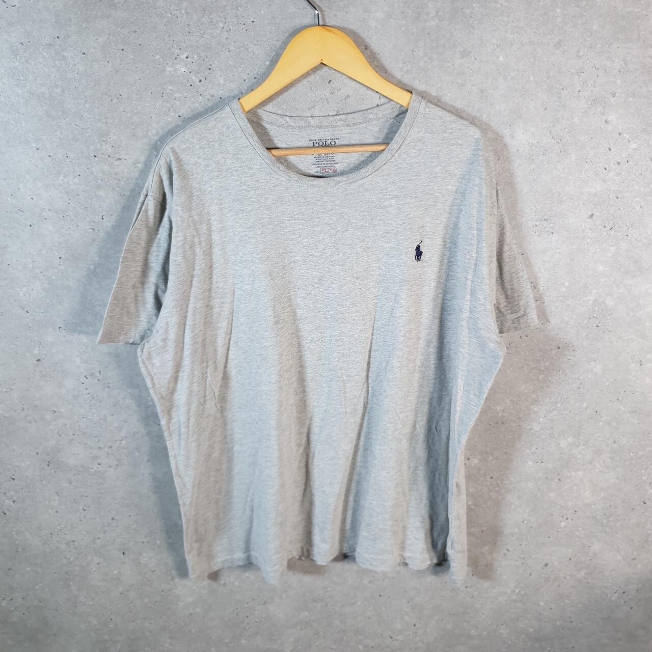 Polo Ralph Lauren vintage uomo XL grigia ricamata vestibilità classica pony