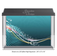 Colorful Bubbles Abstract Polyester Fish Tank Glass Backdrop Aquarium Background