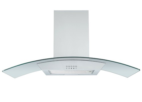 black glass cooker hood 100cm