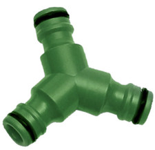 Triple Outlet Garden Hose Connector 1/2” | Quick Click | Weatherproof Splitter