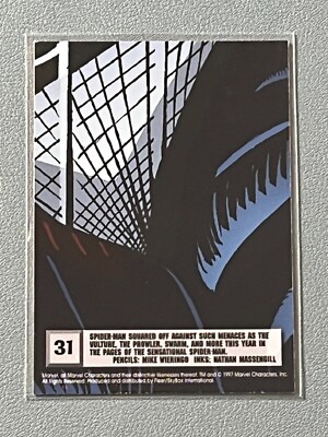 1997 Fleer Ultra Spider-Man SP Blue Foil Sensational Spider-Man