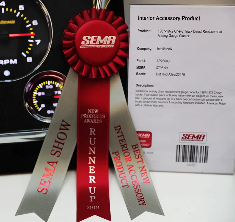 Chevy Truck 1967-1972 calibre analógico tablero de tablero hecho en EE. UU. ¡Garantía de por vida!  Foto 4 de 4