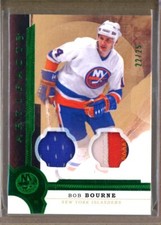 2016-17 Artifacts Materials Emerald #137 Bob Bourne JERSEY PATCH /25 - ISLANDERS
