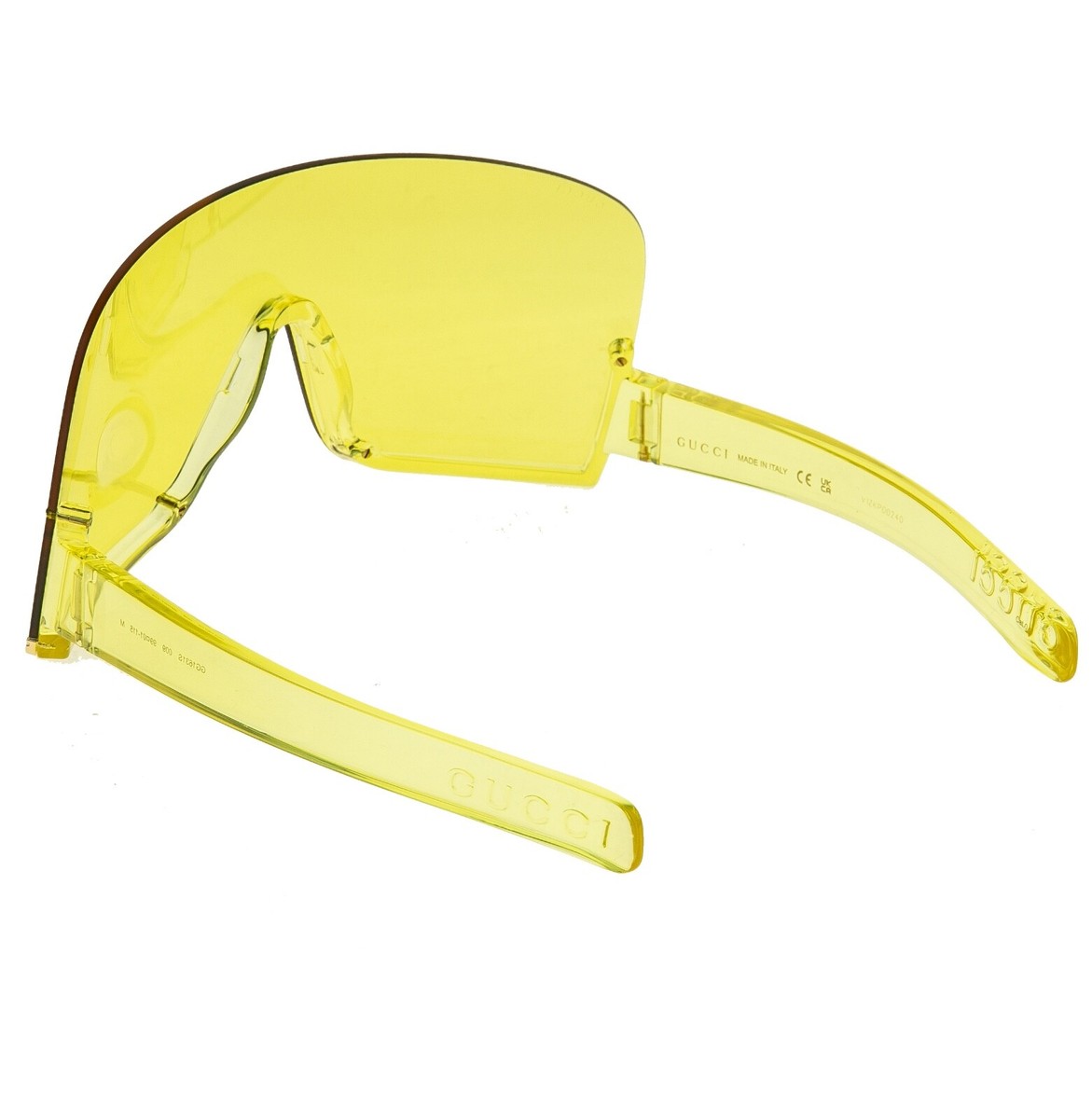 GUCCI LIDO 1631 Yellow Sport Unisex Shield Oversized Mask Gg1631S