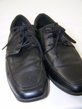 Smart Fit Black Lace Up Formal Dress Party Oxfords Boys Youth Size 4